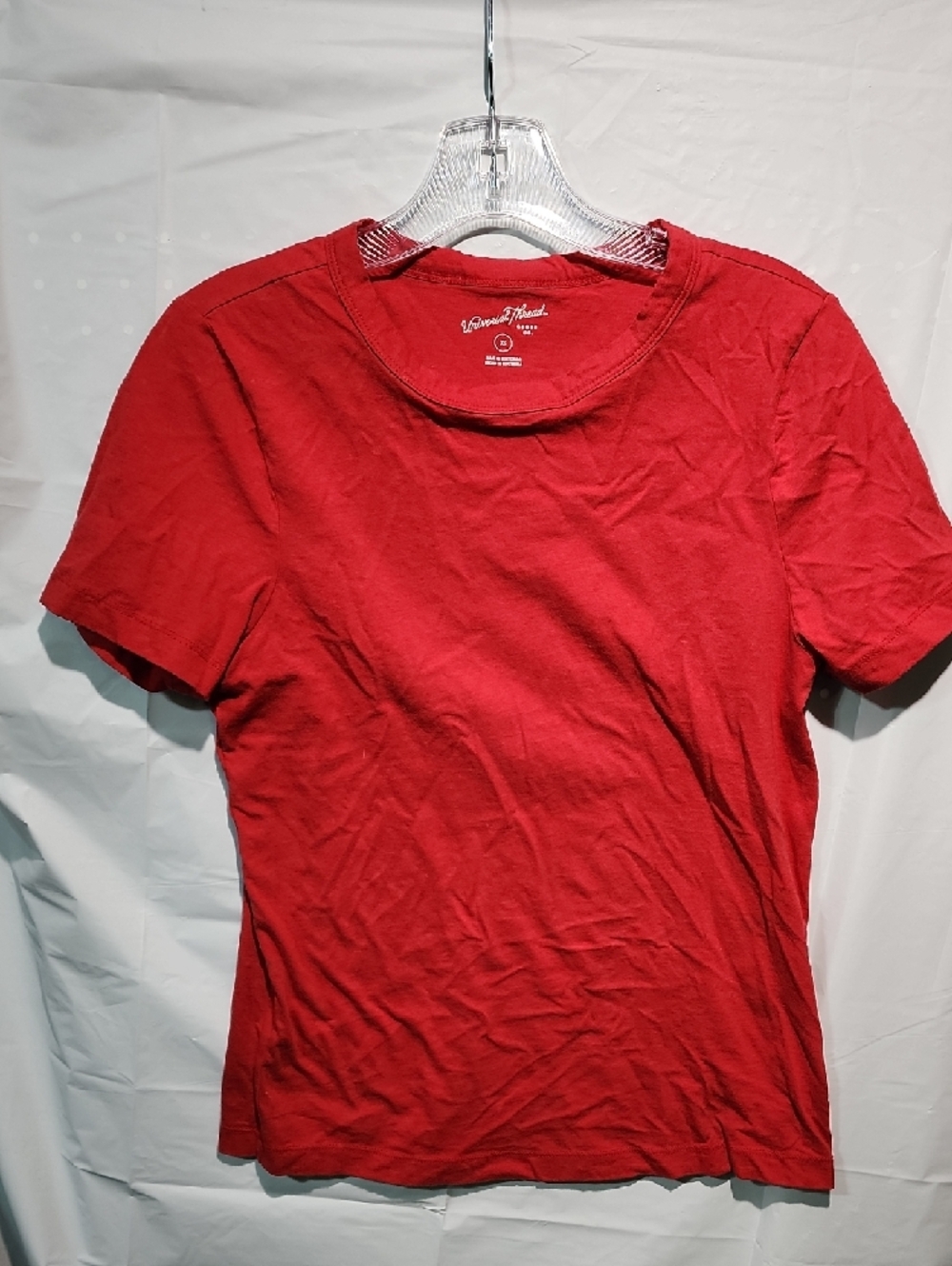 Universal Thread Red Tee with Script Logo